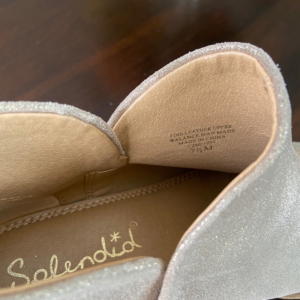 Splendid Petunia Sparkly Gold Ankle Booties - Picture 5 of 5